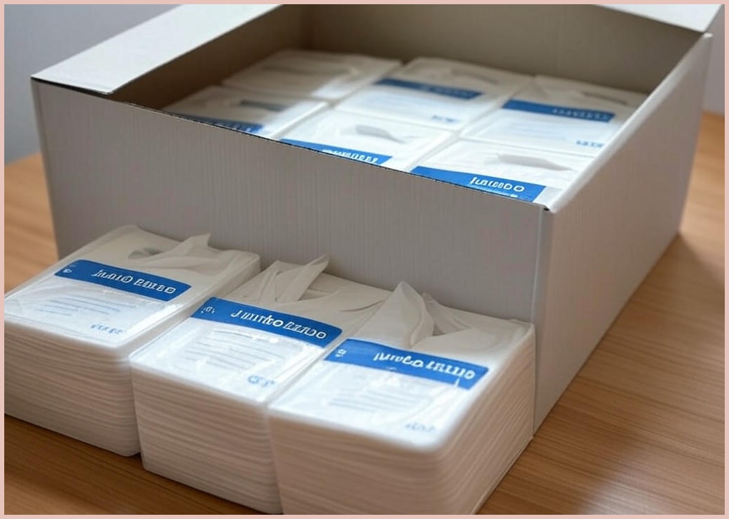 새하얀 박스가득! 대용량 물티슈 8팩(팩당400매) - 이미지 1