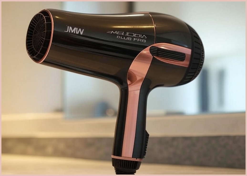 스테디셀러 JMW 고성능 1700W 터보 항공모터 헤어 드라이기, M5001A PLUS PRO, 무광블랙+로즈골드 - 이미지 1