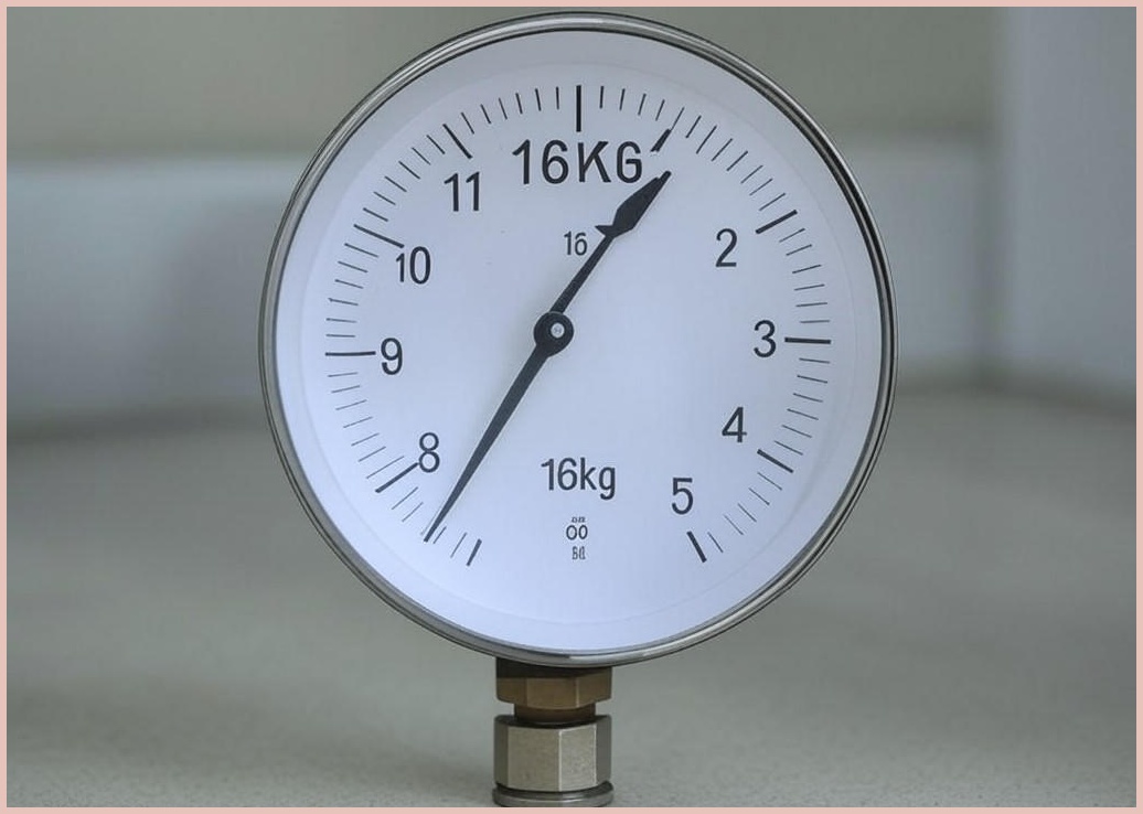 압력계 4방향 물파이프 게이지 특수수도가스 압력게이지 점검 16kg 수질 순수 테스트, 1개