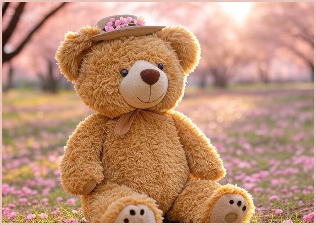 오늘도 잘 살았네 : 힐링곰 꽁달이 벚꽃 에디션 - 이미지 1