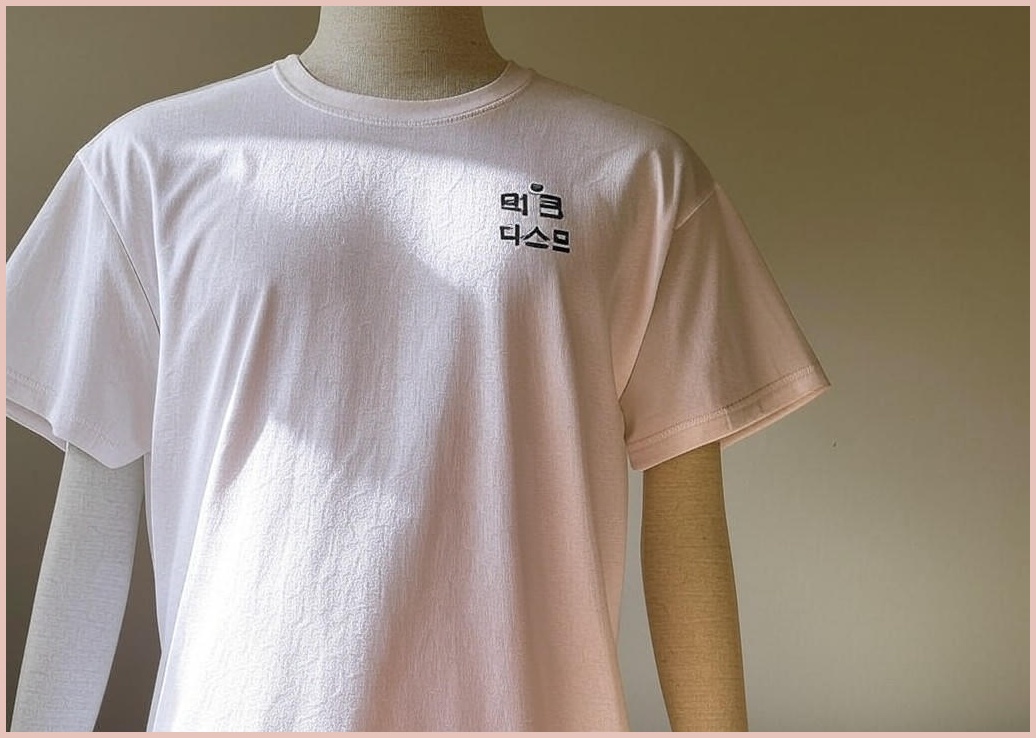 테크니스트 티셔츠 배드민턴 반팔 상의 코튼라이크 오버핏 화이트 와인 TNT54109 - 이미지 1